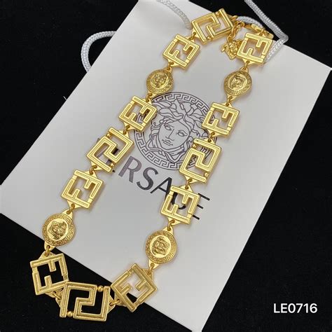 versace necklace womens fakre|Versace necklace real.